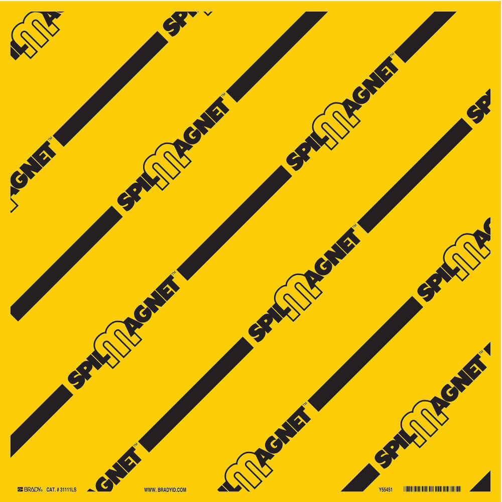 BRADY 31111LS Drain Cover Yellow 24 Inch Width x 24 Inch Length | AF3PJQ 8AG44