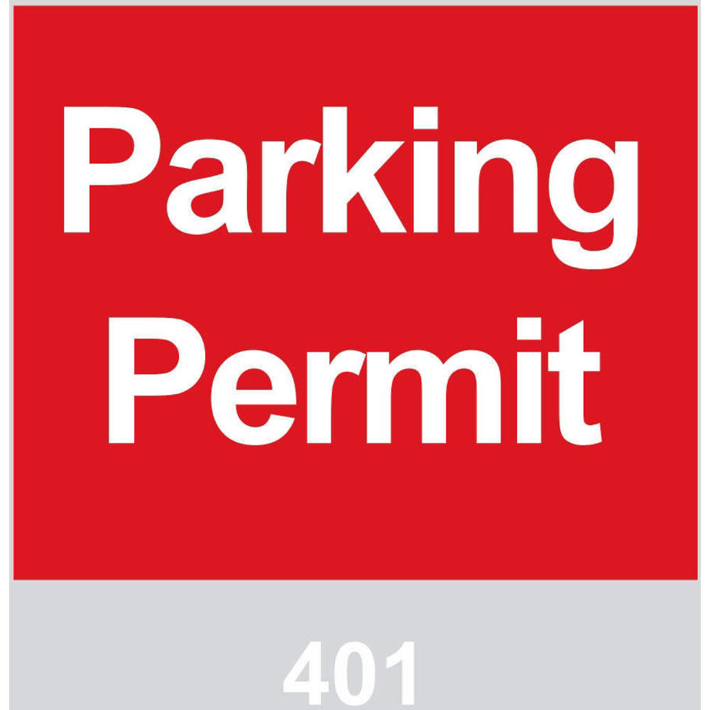 BRADY 96237 Parking Permits Windshield Red - Pack Of 100 | AD2QWU 3TLZ5