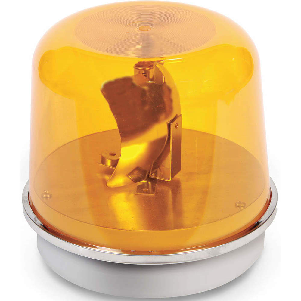 EDWARDS SIGNALING 58A-N5-100WH Beacon, Amber, 120VAC, 8 1/16 Inch Dia. | AA7PVG 16G533