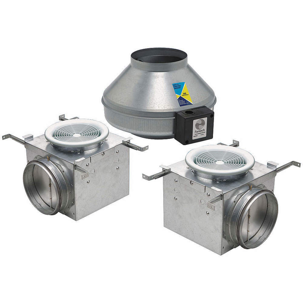 FANTECH PB370-2 Bath Fan, Two 6 Inch Duct, Without Light, 370 cfm | AD2FLR 3NYJ1