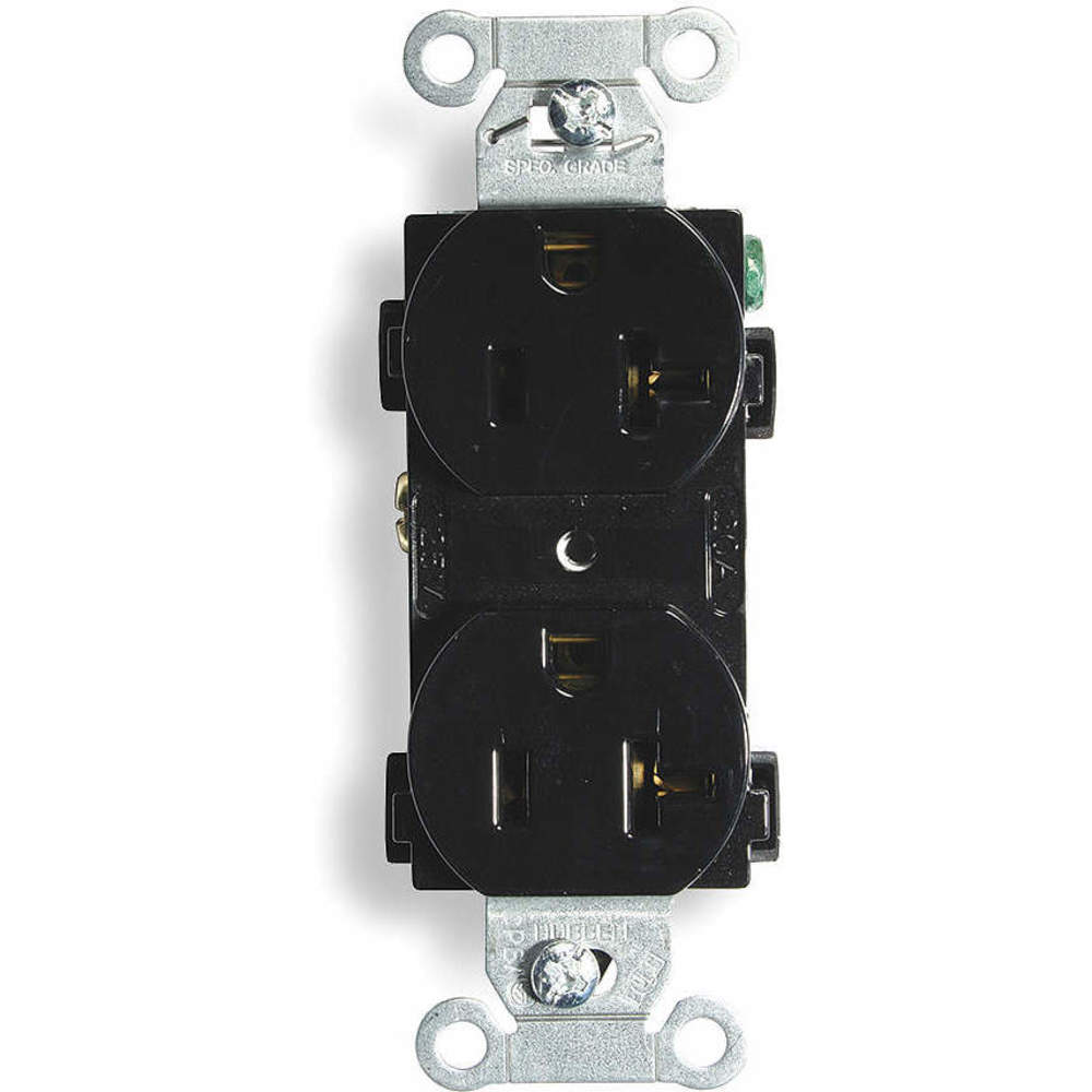 HUBBELL WIRING DEVICE-KELLEMS BR20BLKWR