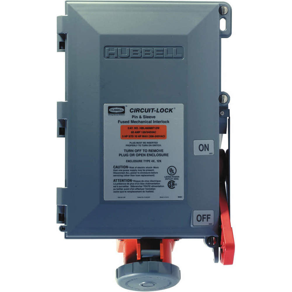 HUBBELL WIRING DEVICE-KELLEMS HBL460MIF12W