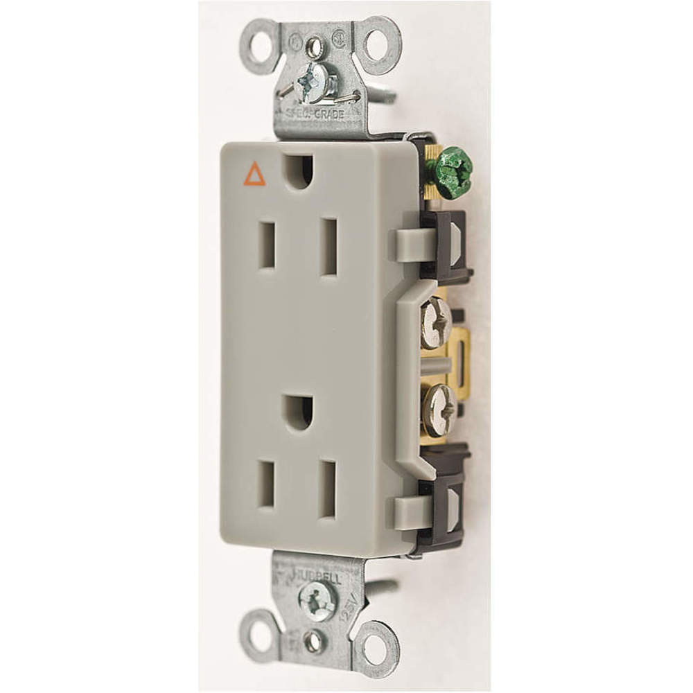 HUBBELL WIRING DEVICE-KELLEMS IG15DRGRY