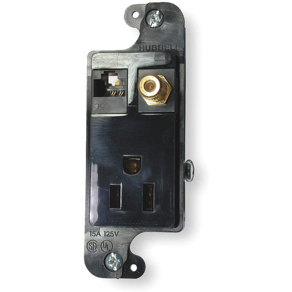 HUBBELL WIRING DEVICE-KELLEMS RJ650BKTR