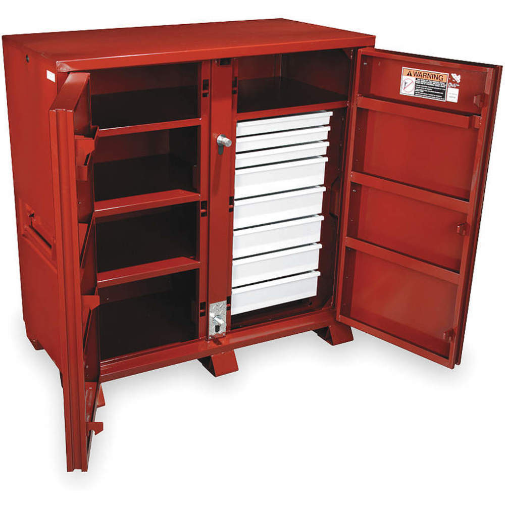 JOBOX 1-679990 Drawer Cabinet, 60.75 x 60.125 x 60.75 Inch Size, Brown, Steel | AC3RYM 2VUY2