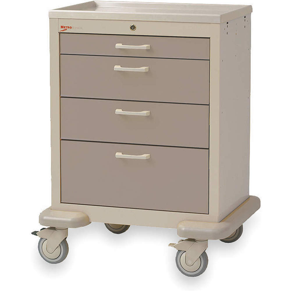 METRO MBX1210TL-DT Medical Cart Steel/polymer Light/dark Taupe | AC8PCB 3CWF6