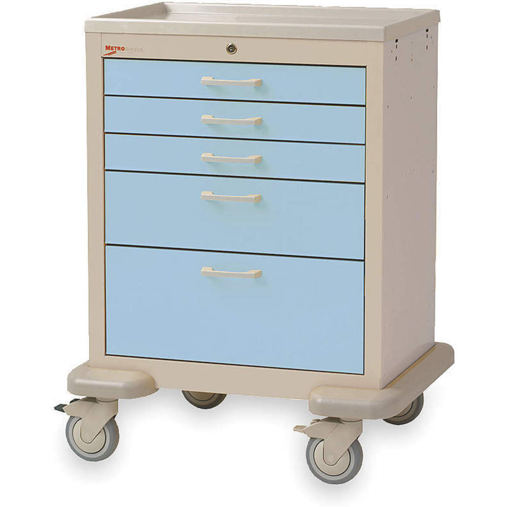 METRO MBX3110TL-SB Medical Cart Steel/polymer Taupe/blue | AC8PBZ 3CWF4