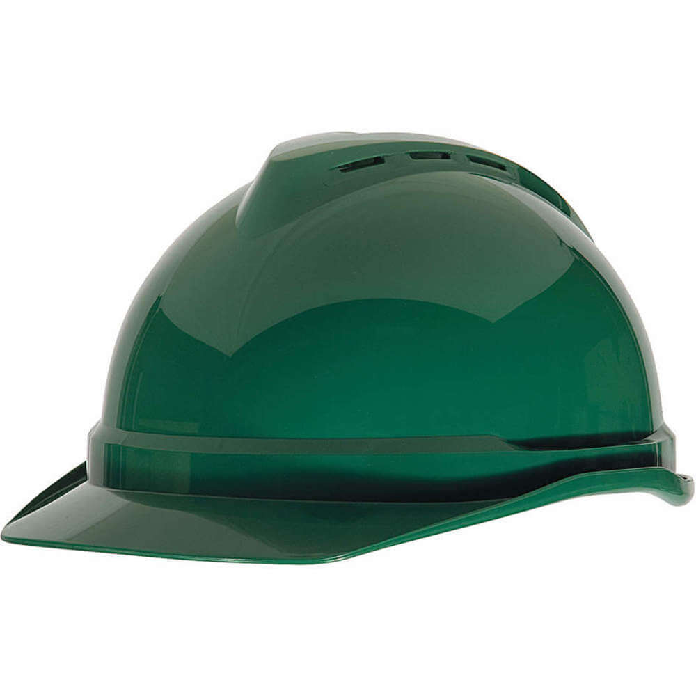 MSA 10034023 Hard hat foran bremse hullet 4 -punkts skralle grønn | AA2DTL 10E660