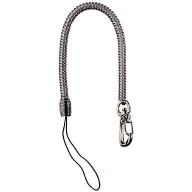 Coiled Clip Lanyard Elastomer With Nylon