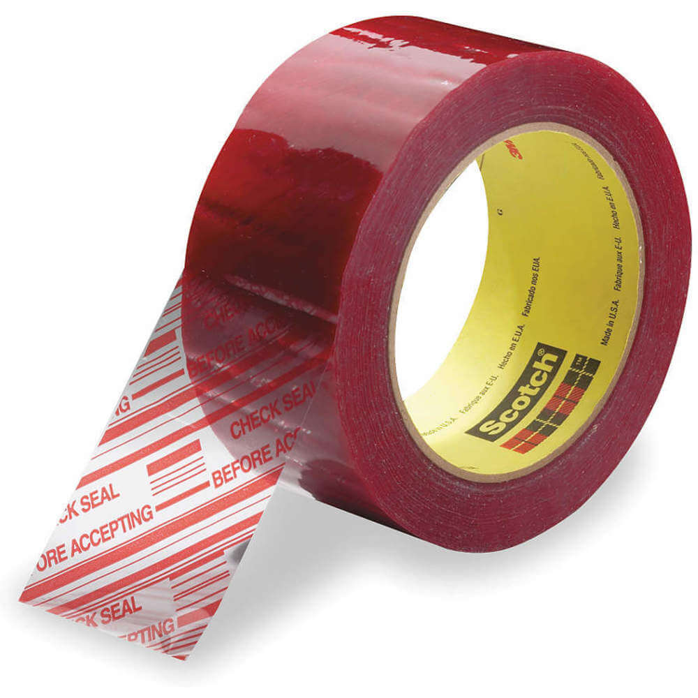 SCOTCH 3779 Carton Tape Rouge sur Transparent 48mm x 100m