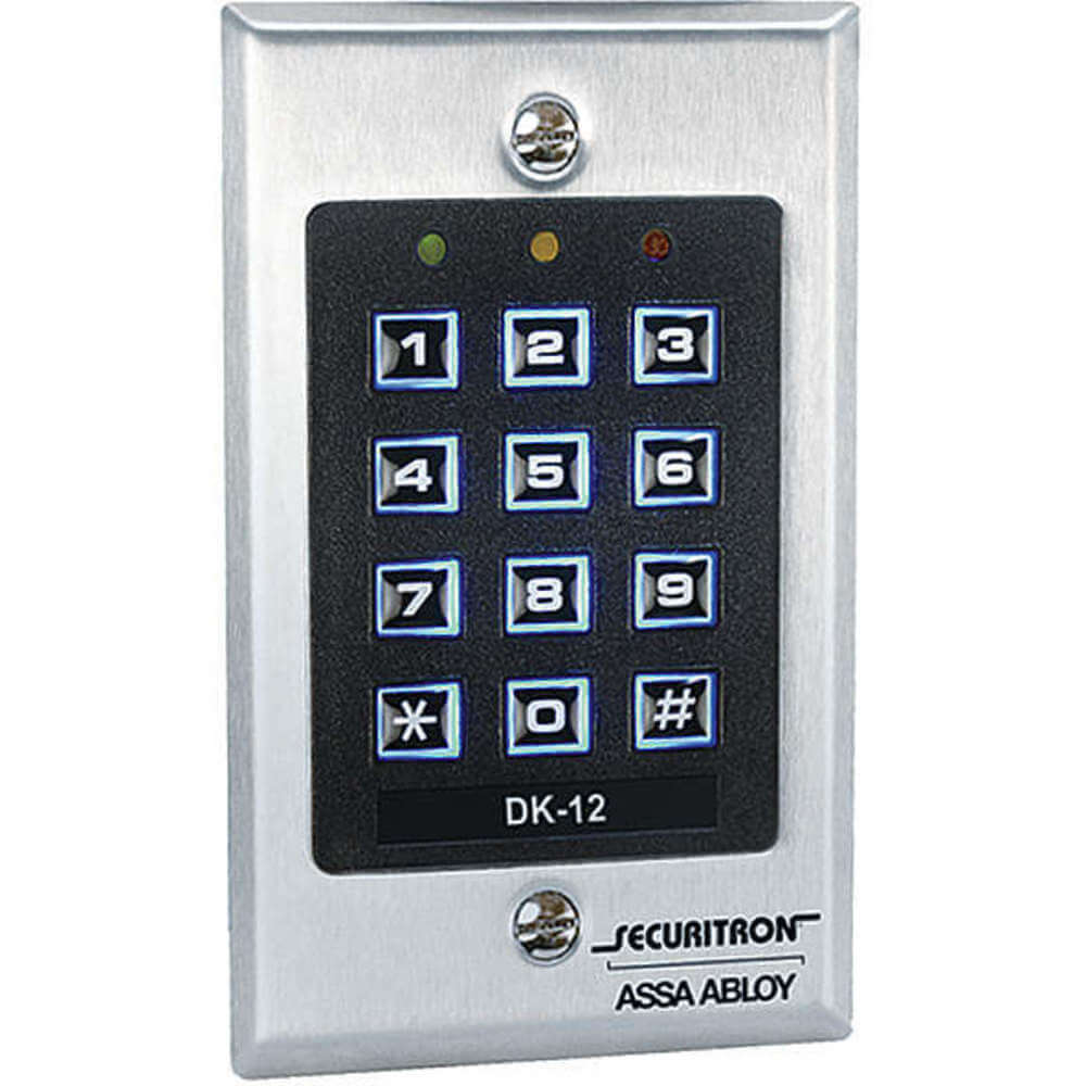 SECURITRON DK-12 Digital tilgangstastatur 12-knapp | AA2ALQ 10A459