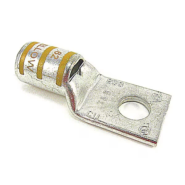 Compression Lug, 250 Kcm, L 2.28 In, Ylw, 10PK
