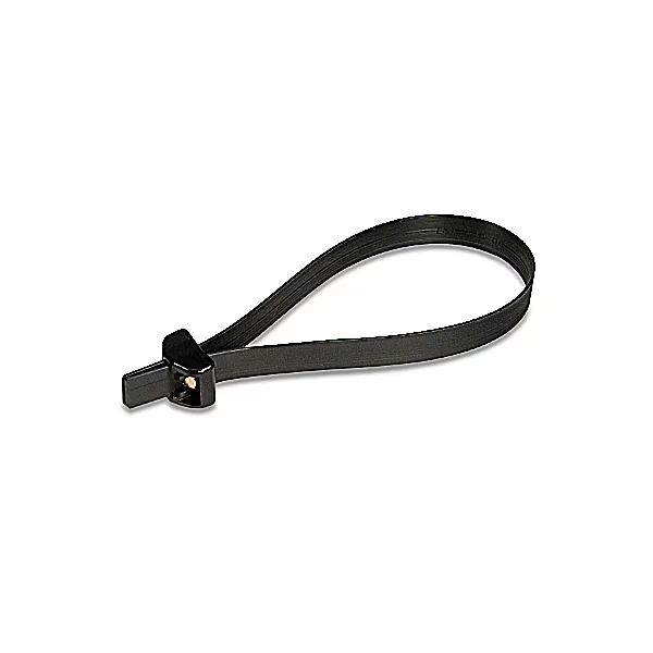 TYD5270M, CABLE TIE 27X0.5IN BLK ACETAL 250LB, PK 10, 10PK