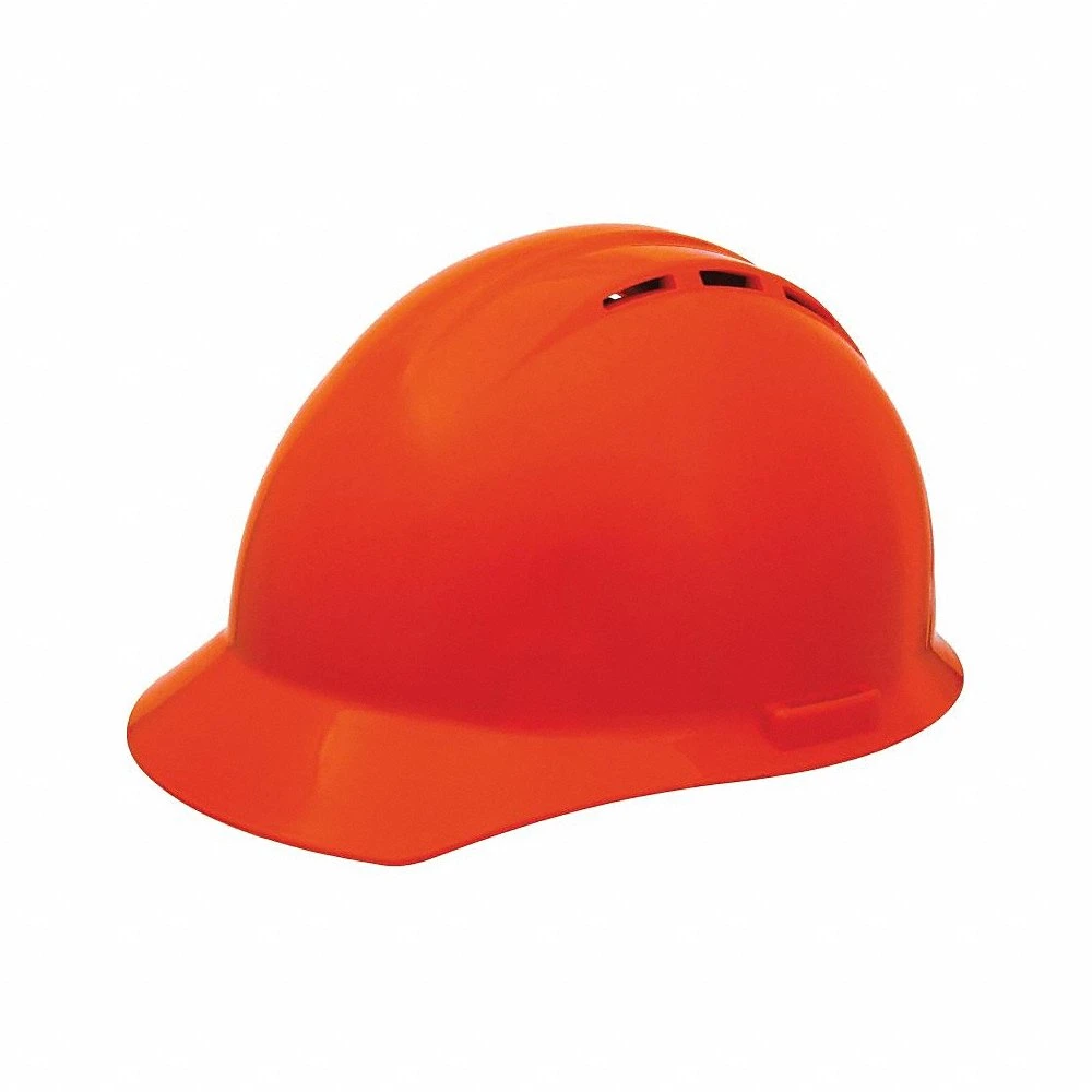 Safety Helmet, Orange, No Graphics, Pinlock (4-Point), Pinlock, Polyethylene, Pinlock