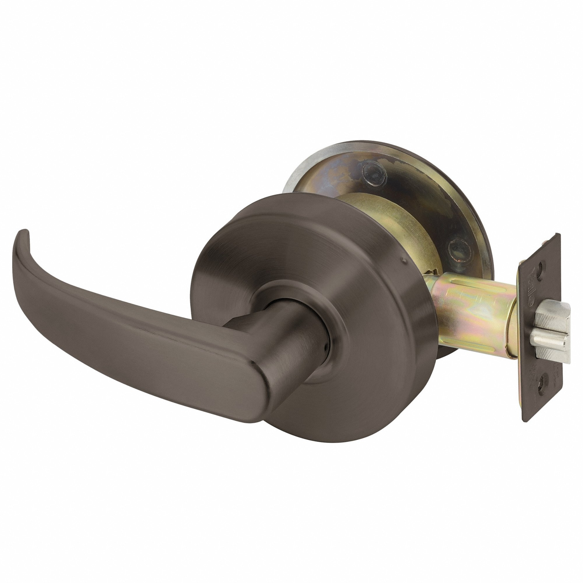 YALE 4628LN AU 613E Door Lever Lockset, Grade 2, Dark Bronze, Not Keyed, Lever, Cylindrical | CV3XEF 56HJ34