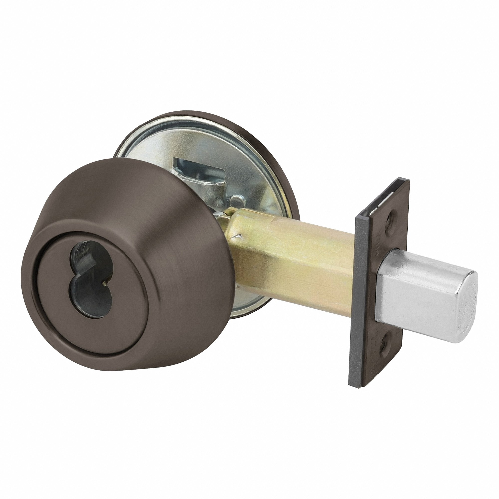 YALE B-D162 613E LC Deadbolt, 1, Dark Bronze, Not Keyed | CV3WXR 56HJ68