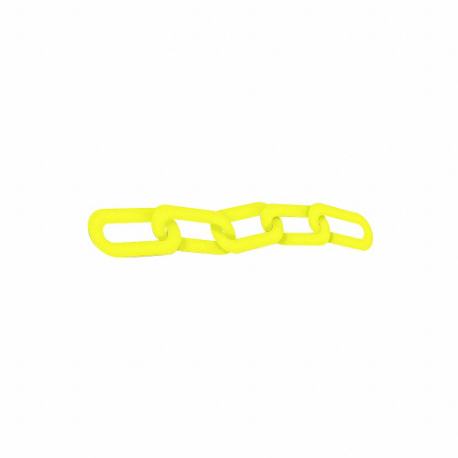 ACCUFORM SIGNS PRCQ368561BL2 Plastic Cha Inch, Create Barriers/Lanes, 2 Inch Size Size, 12 ft Length, Yellow | CN7ZND 49AW70