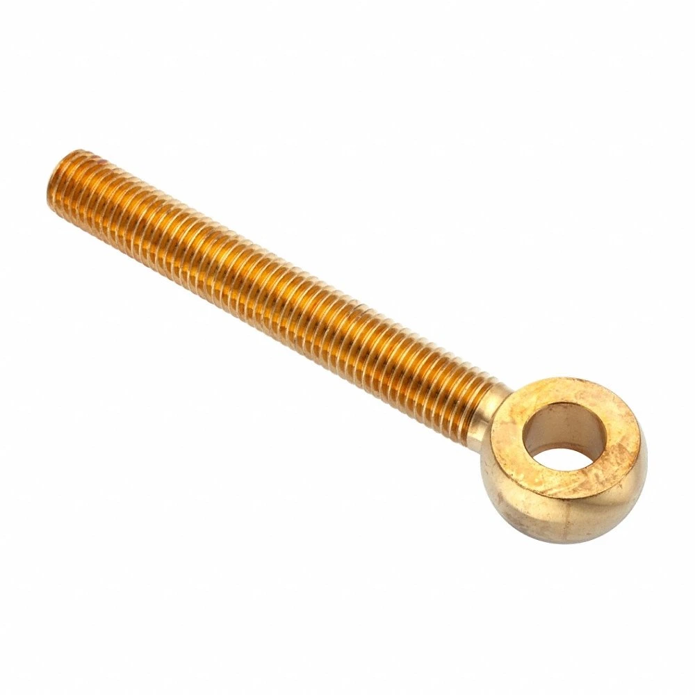 Fixed Rod End, 3/4 Inch ID, 1 9/16 Inch Outside Dia, 7/8 Inch Thickness, Plain Brass