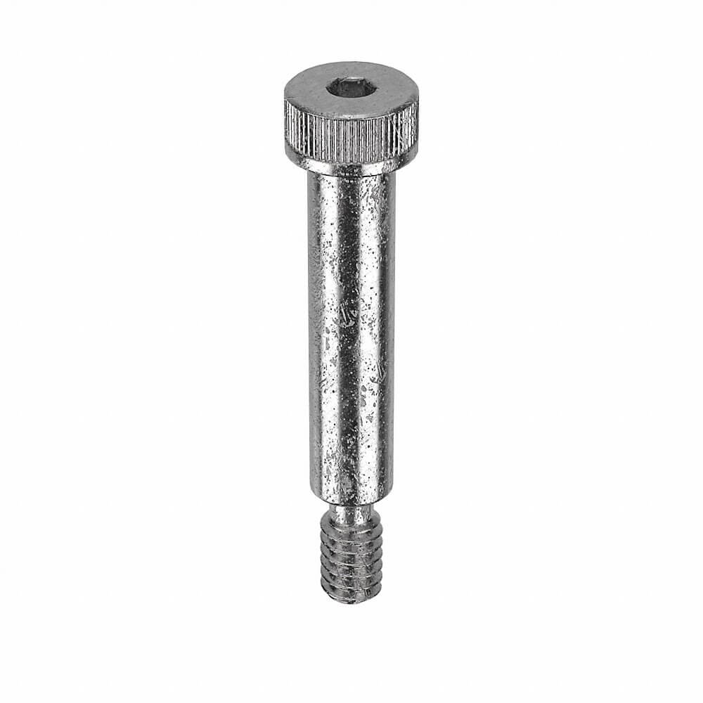 Shoulder Screw, 10-24 Thread Size, 1 1/8 In Shoulder Lg., 3/16 In Head Ht., Std