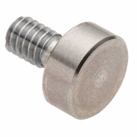 Flat Dial Indicator Contact, 1/2Od, M2.5 Stem Thread Size