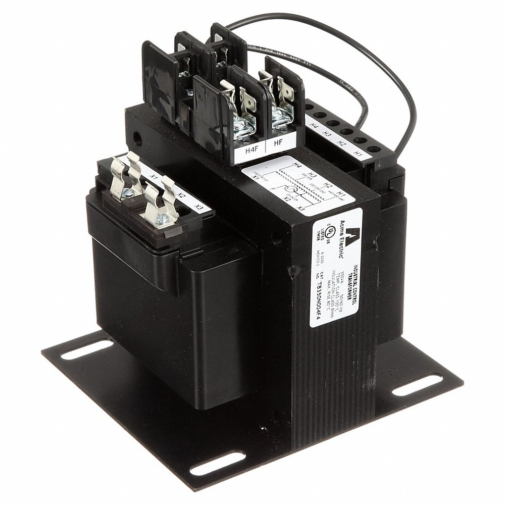 ACME ELECTRIC TB350N004F4 Control Transformer, 208VAC/230VAC/460VAC, 115VAC/24VAC, Foot/Plate, 1, Cul | CN7ZYJ 491W82