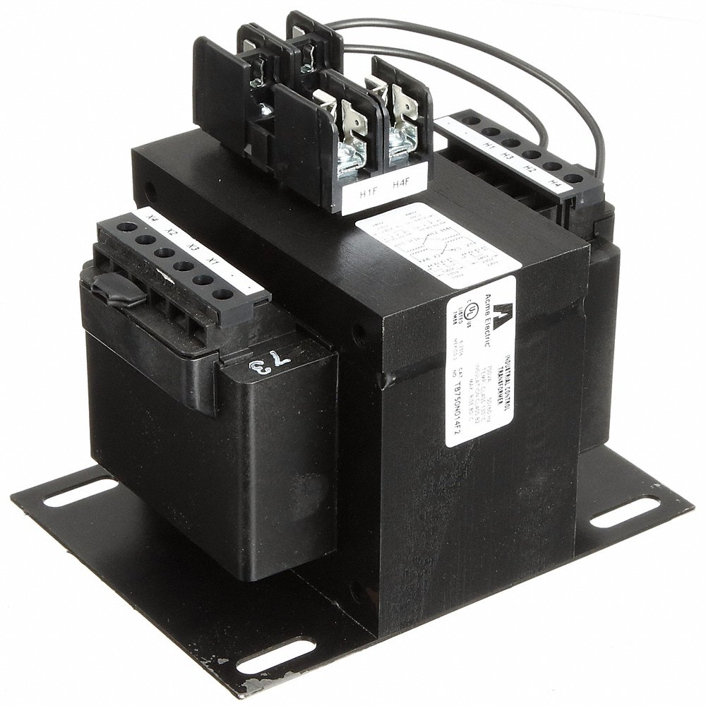 ACME ELECTRIC TB750N014F2 Control Transformer, 240VAC/480VAC, 120VAC/240VAC, Foot/Plate, Control Transformer | CN8ACA 491Y22