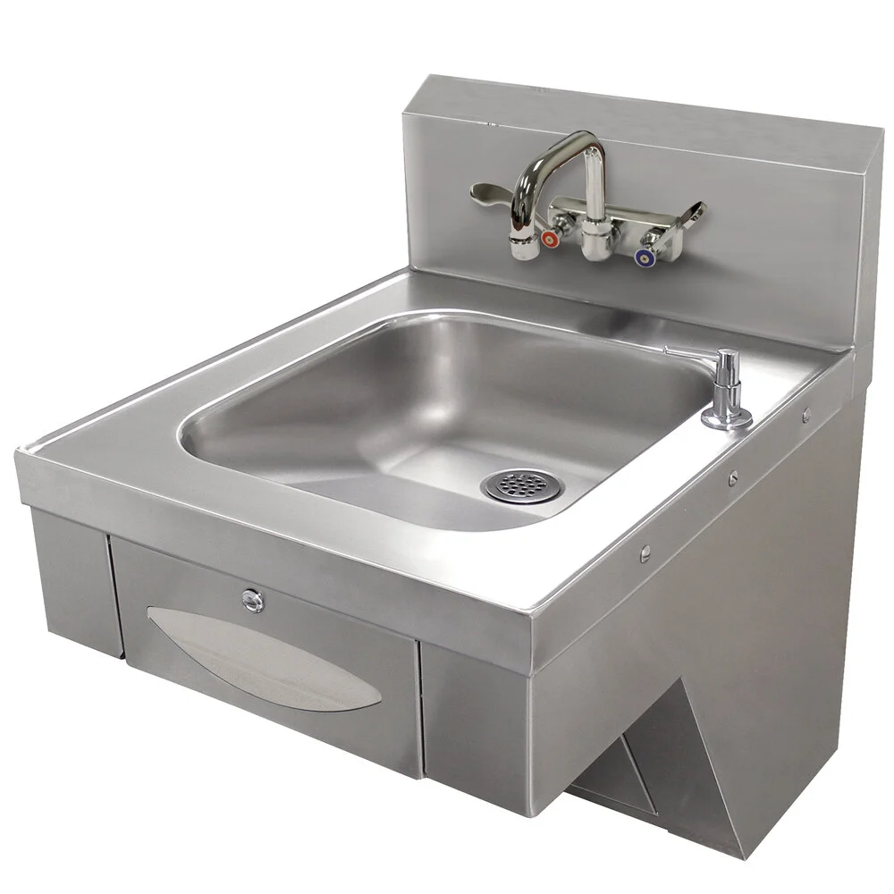 ADVANCE TABCO 7-PS-46 Hand Sink, Tapered, Wall Mounted, 14 X 16 Inch F-To-B X 5 Inch D Bowl | CD7NLR