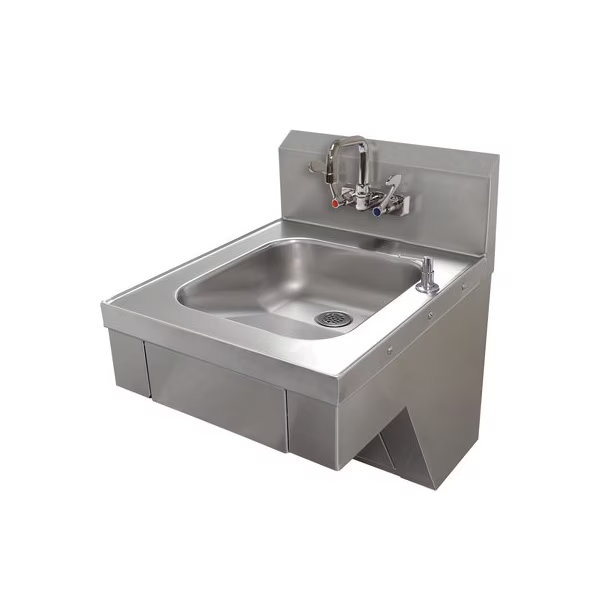 7-PS-77-W ADA Hand Sink w/ Wrist Handle Faucet