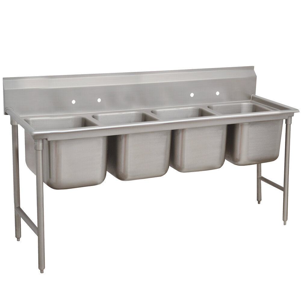 ADVANCE TABCO 9-24-80 Regaline Sink, 4-Cpt., 20 Inch F-To-B X 20 Inch | CD7NPZ