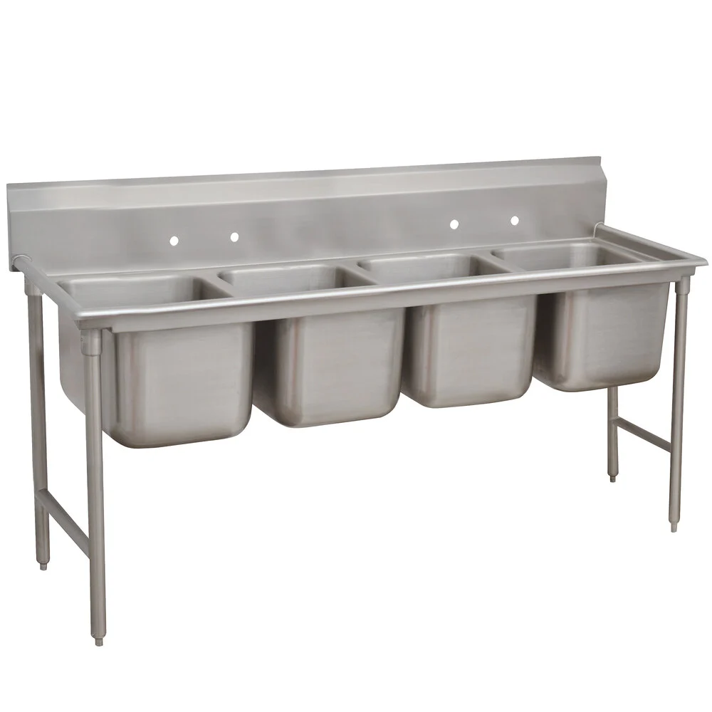 ADVANCE TABCO 9-84-80 Regaline Sink, 4-Cpt., 28 Inch F-To-B X 20 Inch | CD7NVP