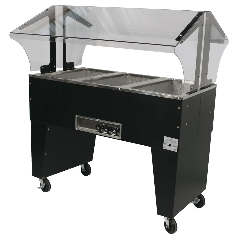ADVANCE TABCO B3-240-B-S Portable Hot Food Buffet Table, Electric, 47-1/8 X 35 X 53 Inch Size | CD7PVJ