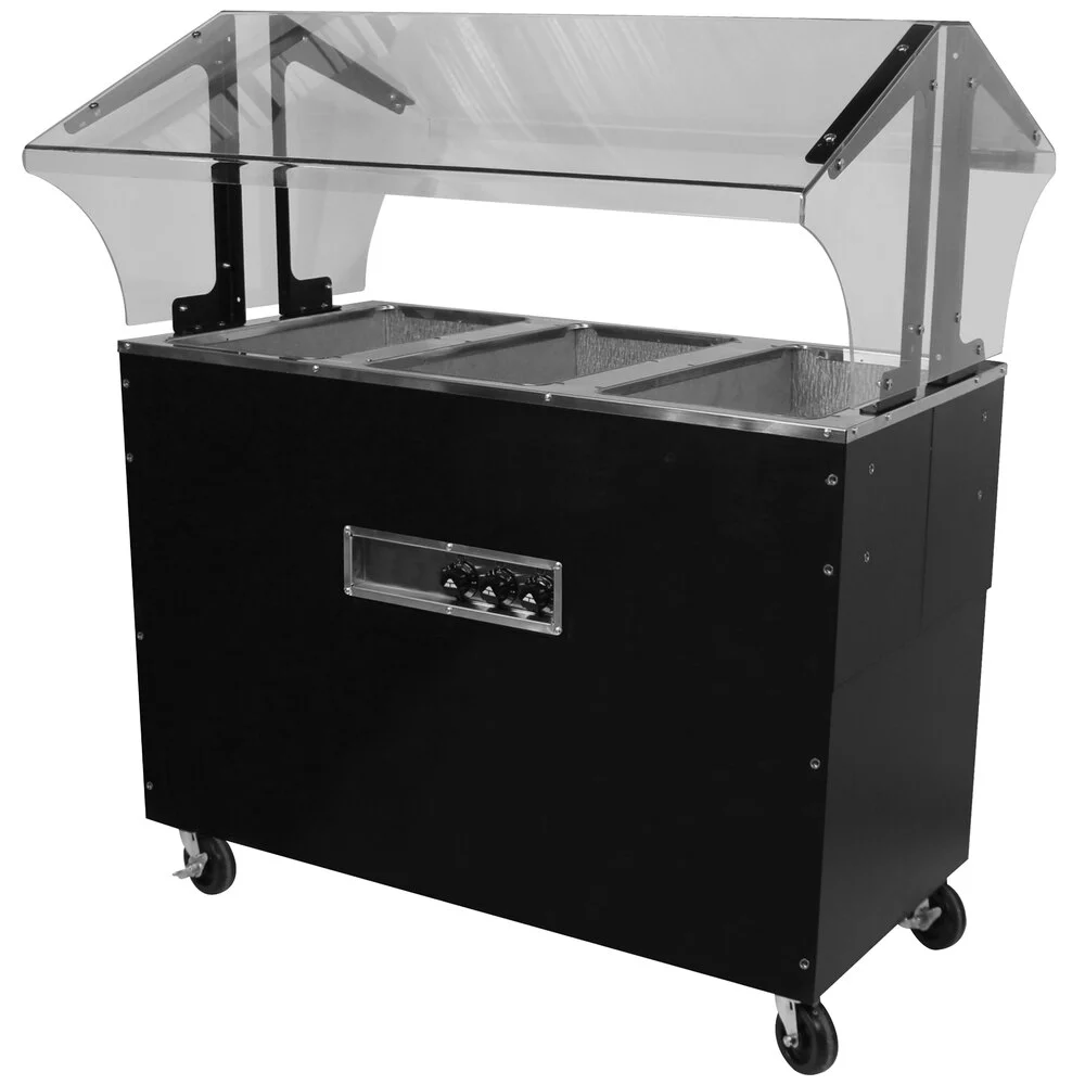 ADVANCE TABCO B3-240-B-SB Portable Hot Food Buffet Table, Electric, 47-1/8 X 35 X 53 Inch Size | CD7PVL