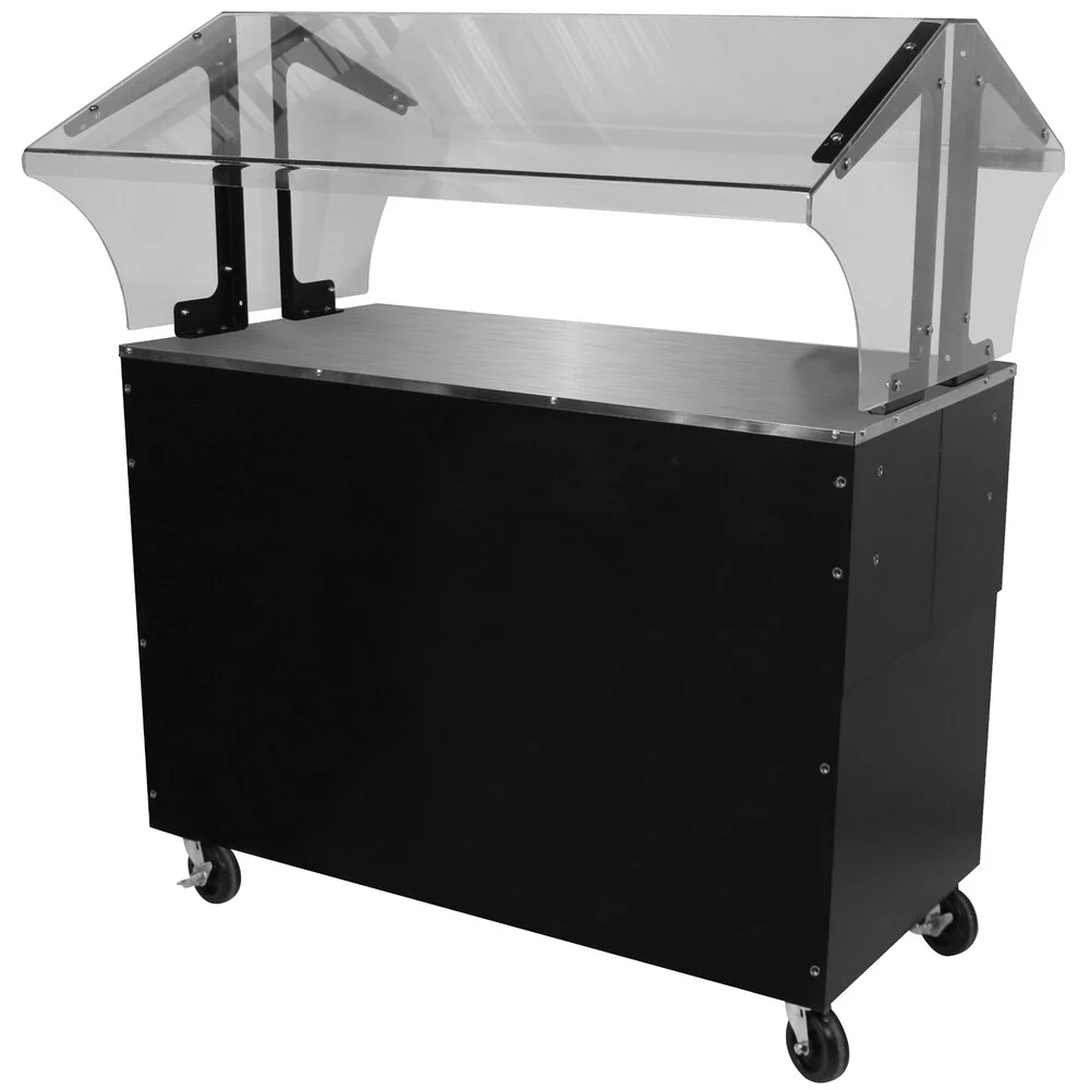 ADVANCE TABCO B3-STU-B-SB Portable Solid Top Buffet Table, 47-1/8 X 35 X 53 Inch Size, Ss Solid Top | CD7PVQ