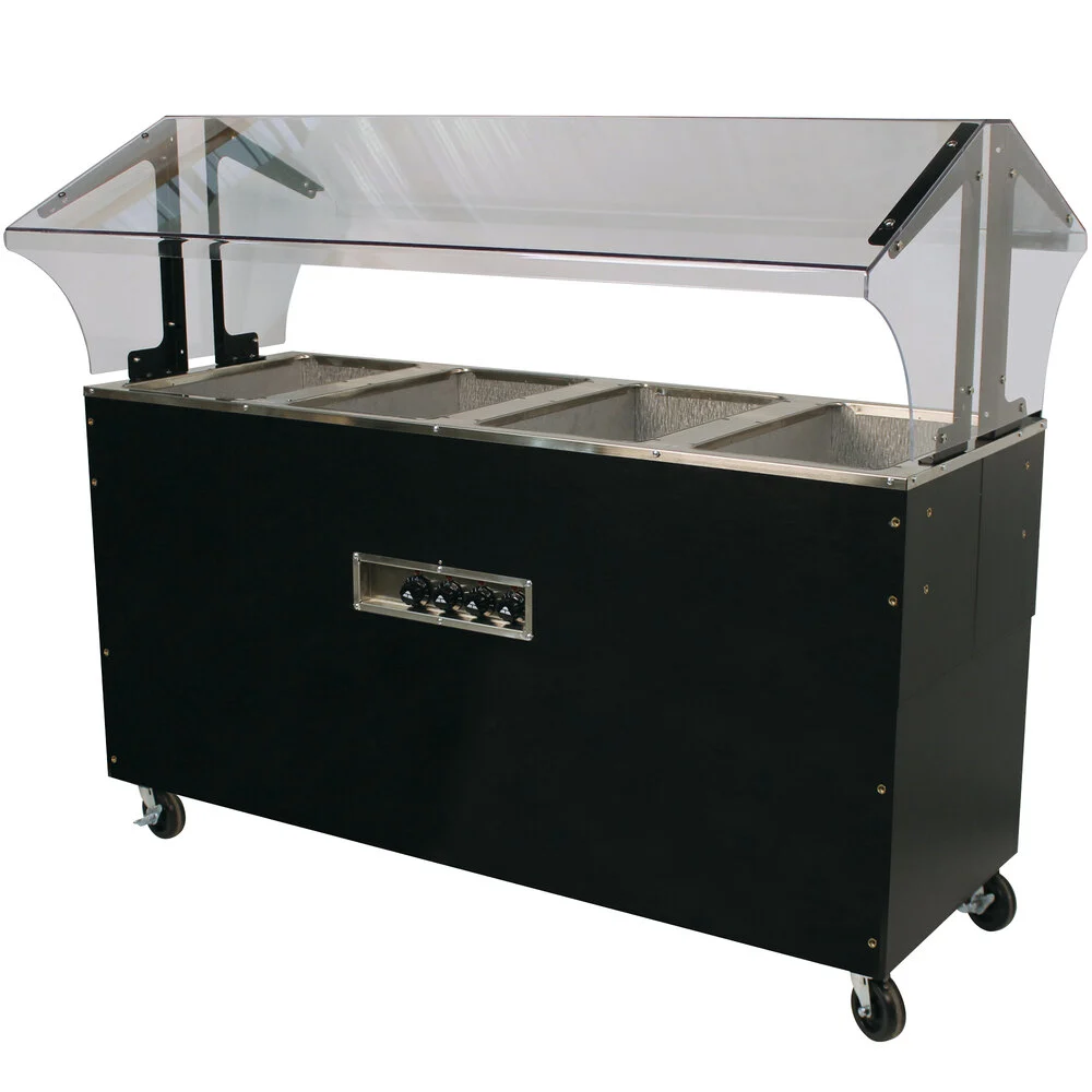 ADVANCE TABCO B4-120-B-SB Portable Hot Food Buffet Table, Electric, 62-7/16 X 35 X 53 Inch Size | CD7PVV