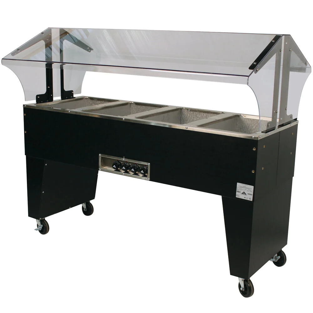 ADVANCE TABCO B4-120-B Portable Hot Food Buffet Table, Electric, 62-7/16 X 35 X 53 Inch Size | CD7PVR