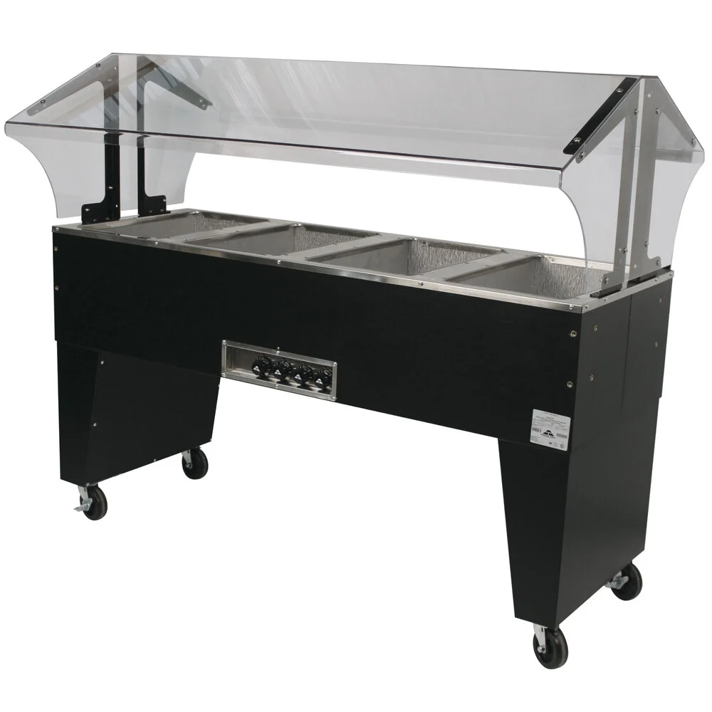 ADVANCE TABCO B4-240-B-S Portable Hot Food Buffet Table, Electric, 62-7/16 X 35 X 53 Inch Size | CD7PVX