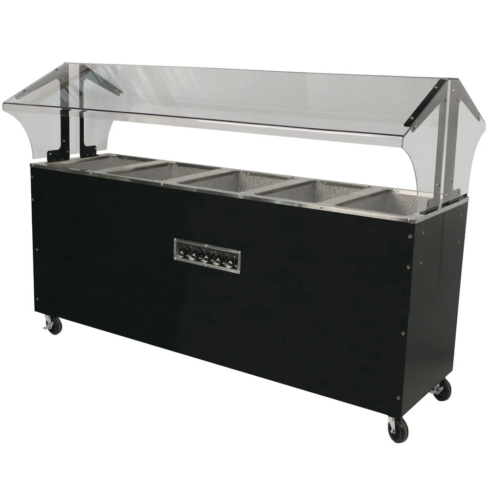 ADVANCE TABCO B5-240-B-S-SB Portable Hot Food Buffet Table, Electric, 77-3/4 X 35 X 53 Inch Size | CD7PWG