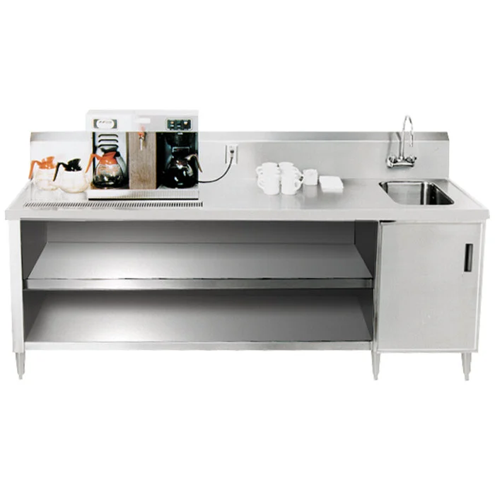 Beverage Table, 84 Inch W, With 14 X 16 X 12 Inch D Sink