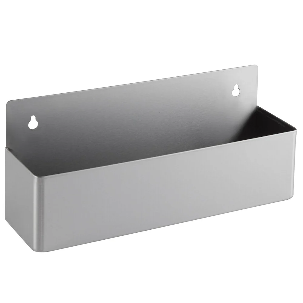 ADVANCE TABCO BK-15 Speed Rail, Single Tier, 15 X 4-1/8 X 6-1/2 Inch Size, 4 Bottle Cap., Ss | CD7PYY