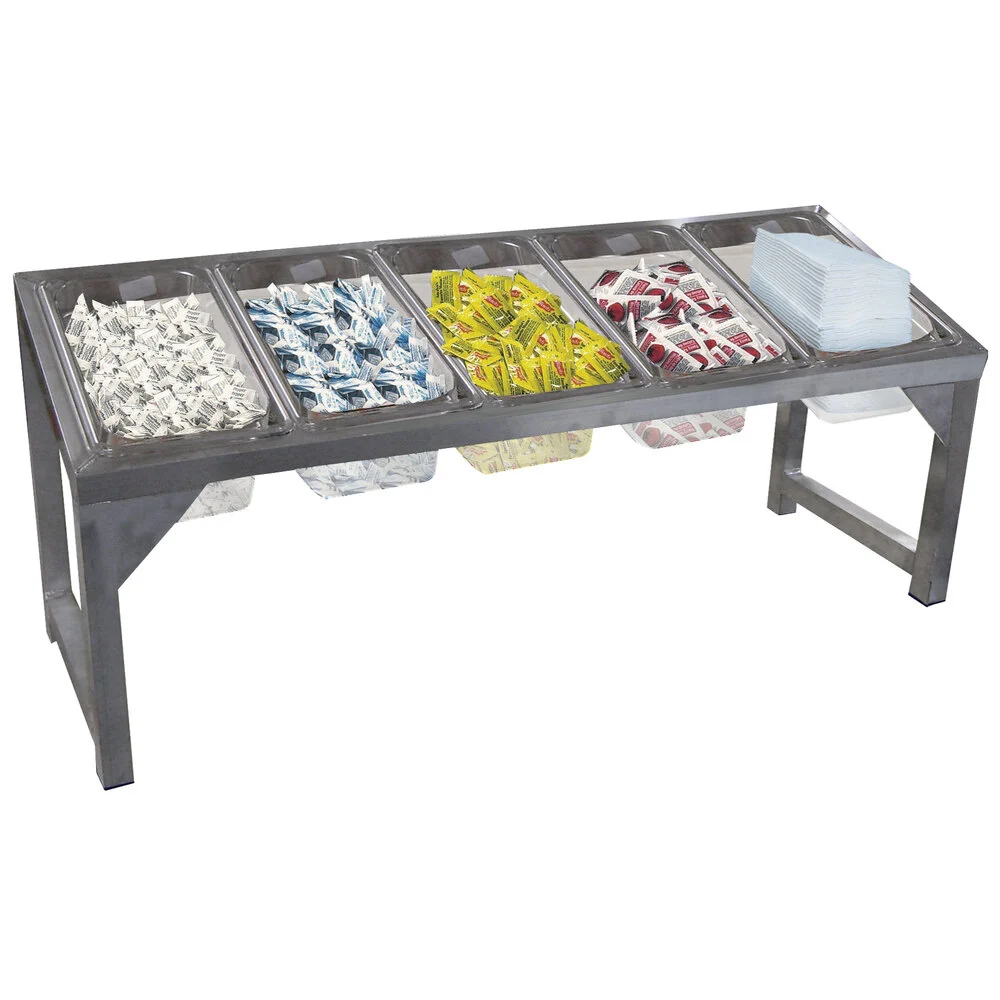 Condiment Holder, Countertop, Portable, 36-3/4 X 13-5/16 X 16 Inch Size