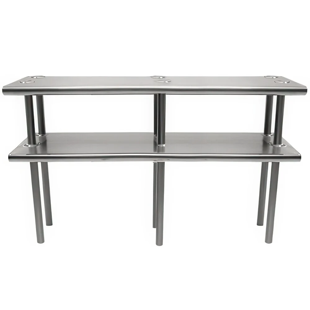ADVANCE TABCO CDS-18-108 Overshelf, Table Mounted, Double, 108 X 18 Inch, 18 Ga Type 430 Ss | CD7QDP