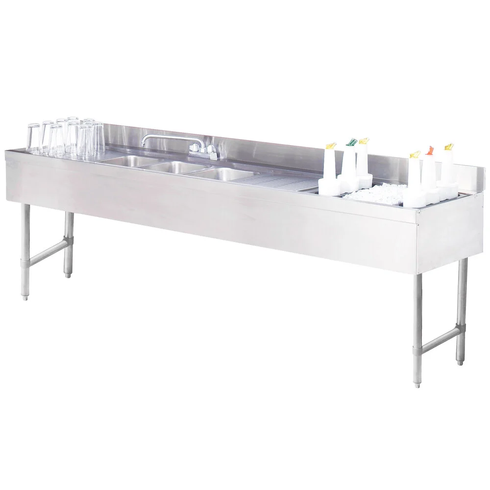 ADVANCE TABCO CRC-83C-R Combination Unit, 96 X 21 X 33 Inch Size, With 4 Inch H Backsplash | CD7QLU