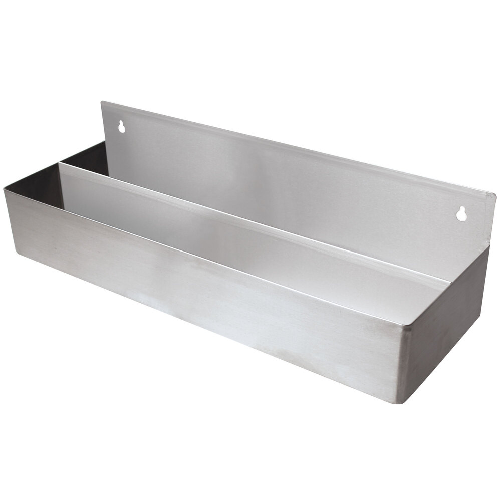 ADVANCE TABCO DT-15 Speed Rail, Double Tier, 15 X 8-1/8 X 6-1/2 Inch Size, 8-10 Bottle Cap., Ss | CD7QZV