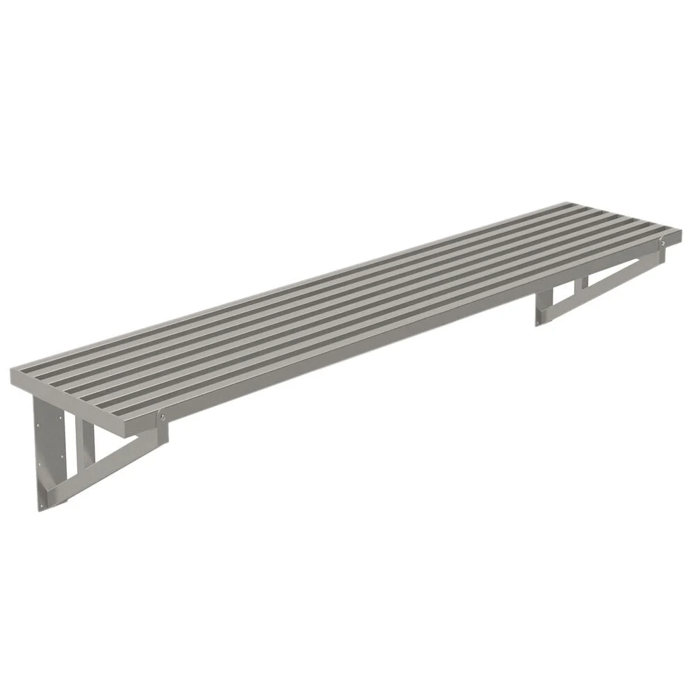 ADVANCE TABCO DT21-4 Slotted Wall Shelf, 48 X 21 Inch Size Ss | CD7RAQ