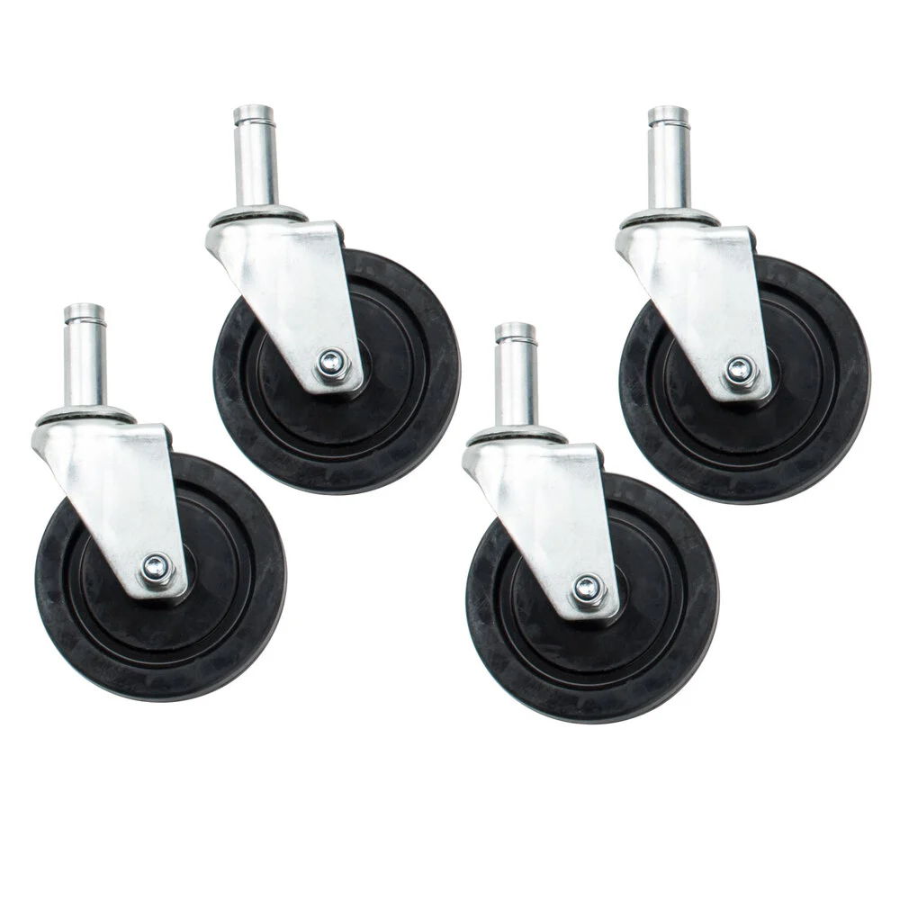 ADVANCE TABCO EC-25 Special Value Wire Shelving Stem Casters, Four 5 Inch Swivel Rubber | CD7TBD
