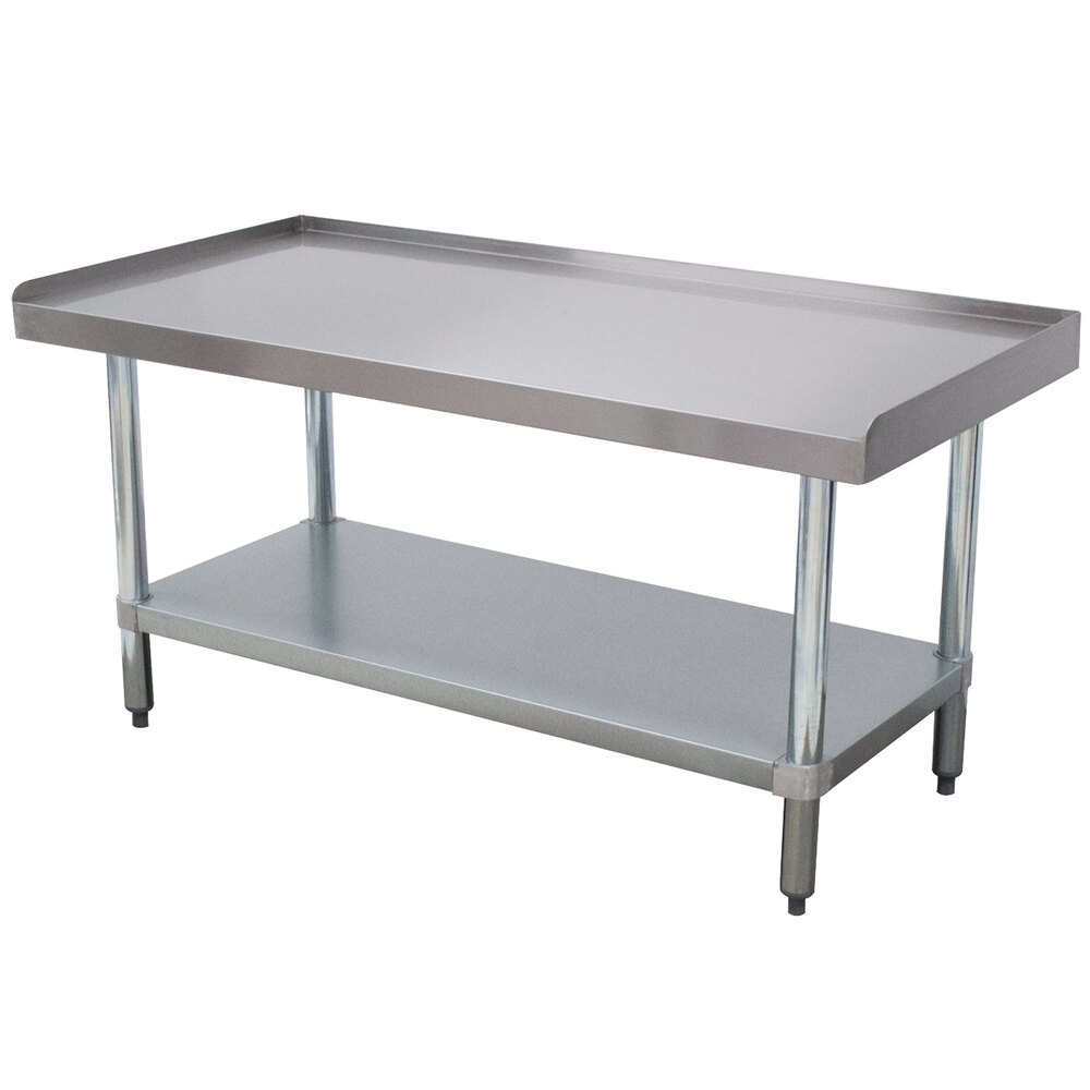 ADVANCE TABCO EG-244 Equipment Stand, 48 X 24 X 25 Inch Size, 24 Inch Height, 14 Ga 304 Ss Top | CD7TGF
