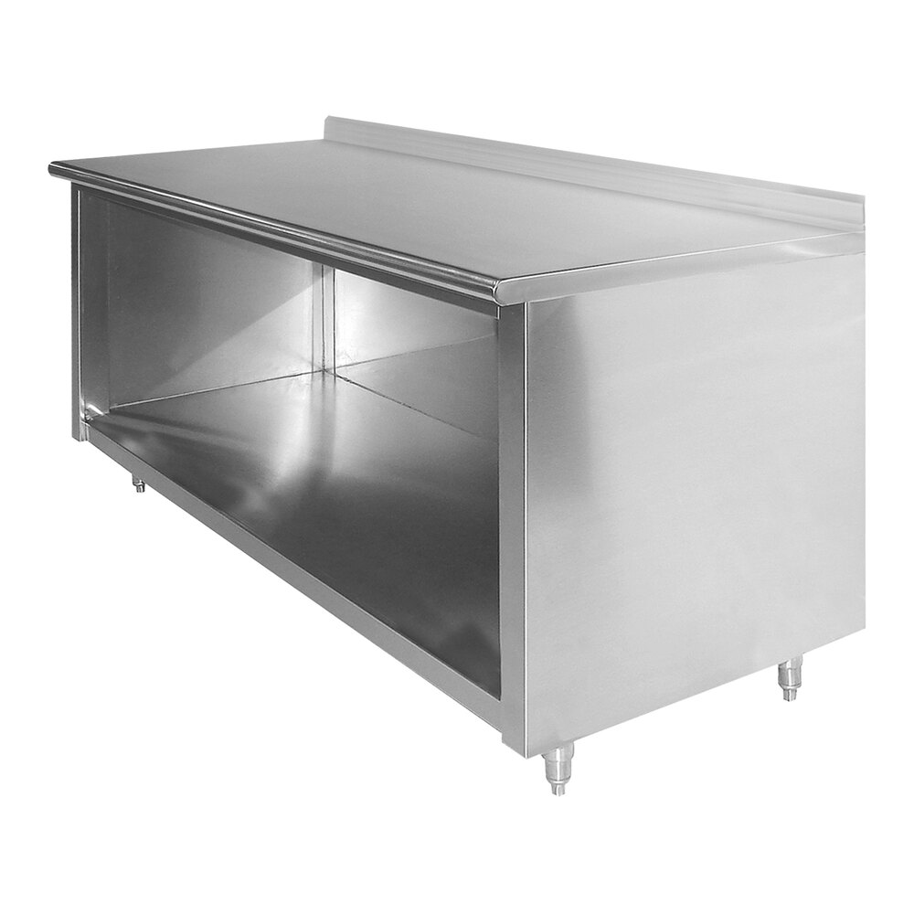 ADVANCE TABCO EK-SS-304 Work Table, 48 X 30 Inch Size Open Front, 14 Ga 304 Ss Top | CD7TKG