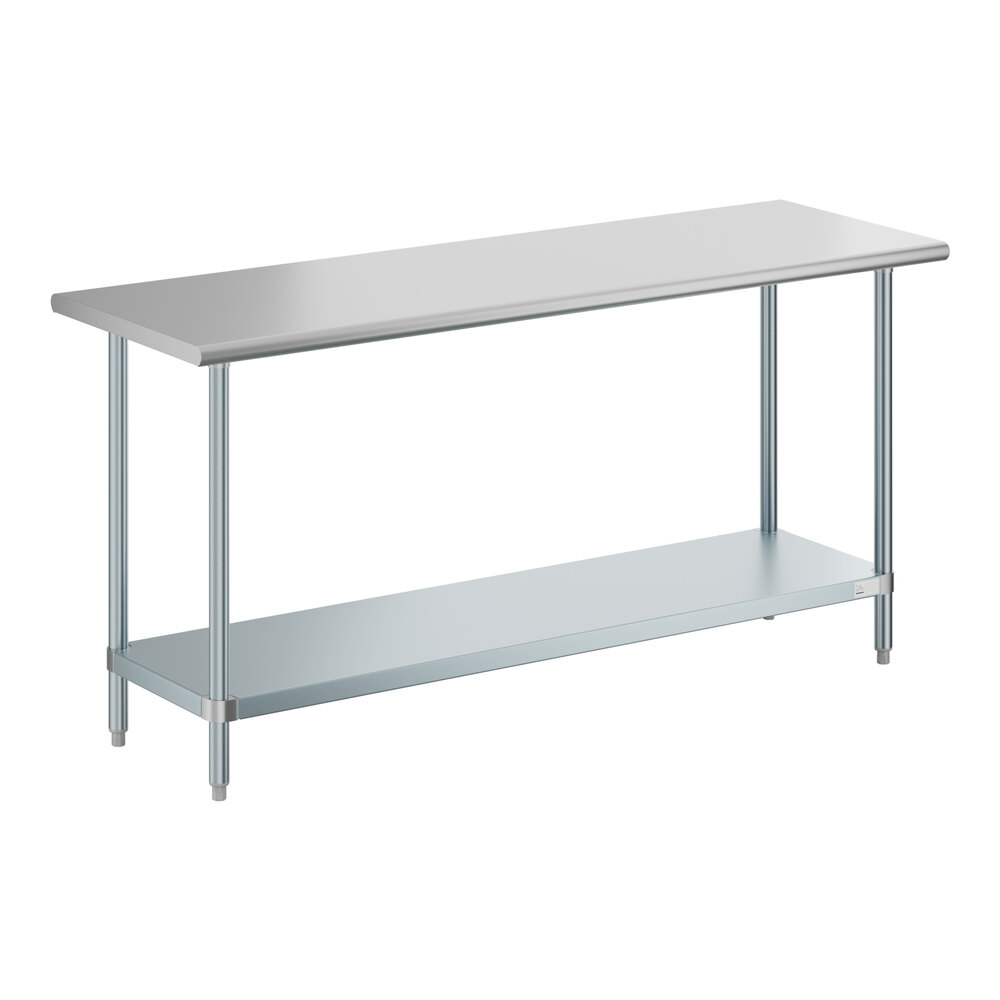 Work Table, SS, 16g, 304, 72x24, 72 Inch
