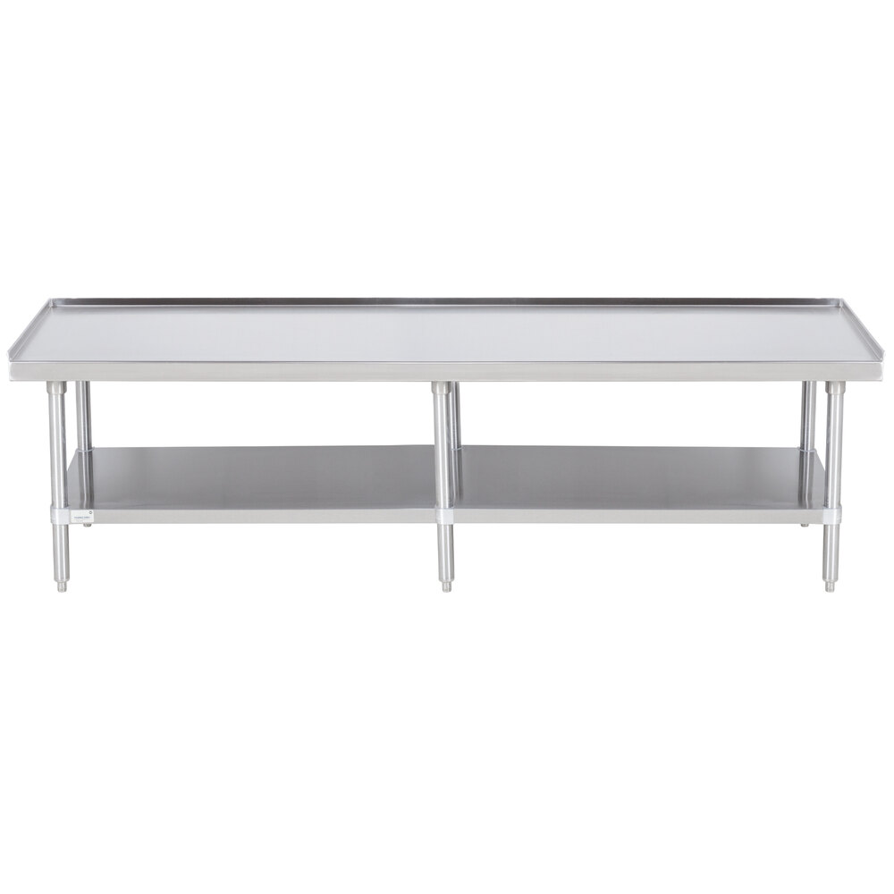 ADVANCE TABCO ES-307 Equipment Stand, 84 X 30 X 25 Inch Size, 24 Inch Height, 14 Ga 304 Ss Top | CD7TMH