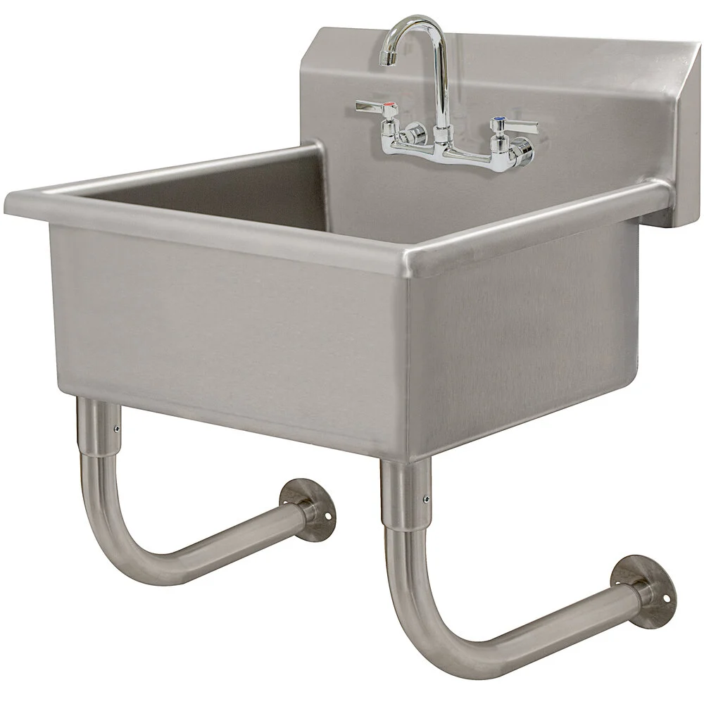 12 Inch Deep NSF 14 Ga. 304 SS Wall Mt Sink – Faucet Included